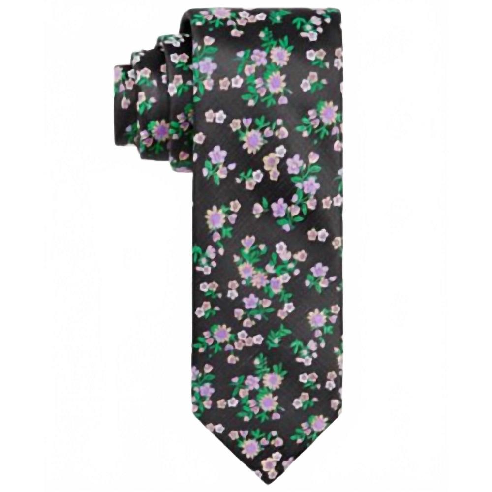 NEW TAYION men's omega psi floral tie in black